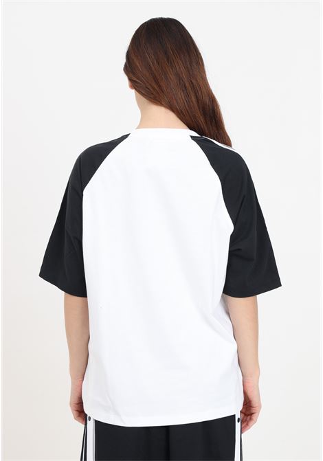 Black and white blocked tee os women's t-shirt ADIDAS ORIGINALS | IS4104.